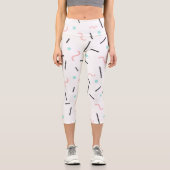 Geometrisches Muster 32 Capri Leggings (Vorderseite)
