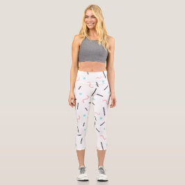 Geometrisches Muster 32 Capri Leggings