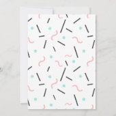 Geometrisches Muster 32 Dankeskarte (Rückseite)