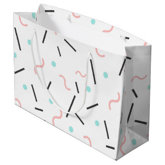 Geometrisches Muster 32 Große Geschenktüte