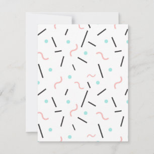 Geometrisches Muster 32 Mitteilungskarte