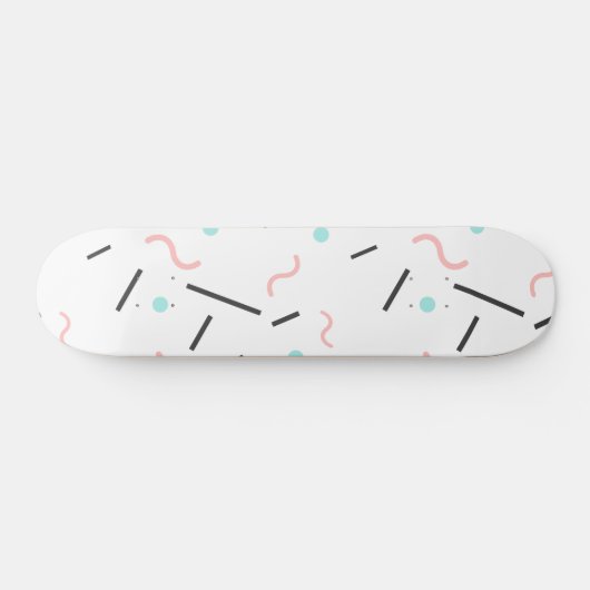 Geometrisches Muster 32 Skateboard (Horizontal)
