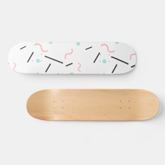 Geometrisches Muster 32 Skateboard (Horizontal)