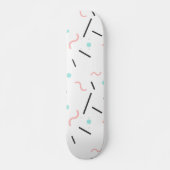 Geometrisches Muster 32 Skateboard (Vorne)