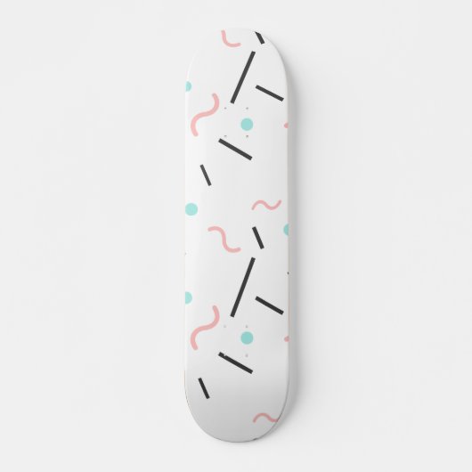 Geometrisches Muster 32 Skateboard (Vorne)