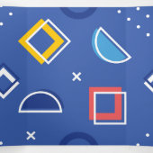 Geometrisches Muster 3 Dreifach Gefaltete Urlaubskarte (Innenseite Mitte)