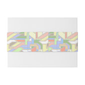 Geometrisches Muster 3 Einladungsbanderole (Rückseitenbeispiel)