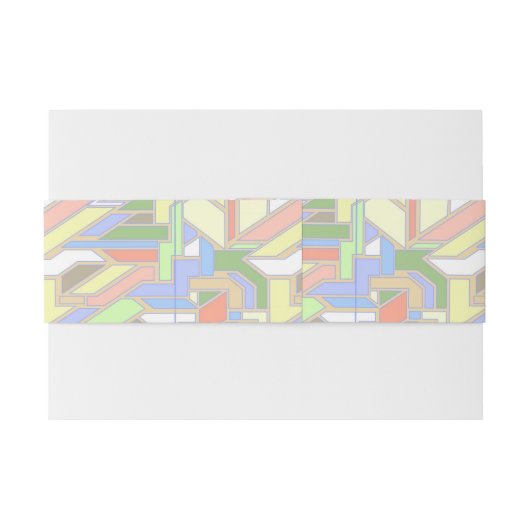 Geometrisches Muster 3 Einladungsbanderole (Rückseitenbeispiel)