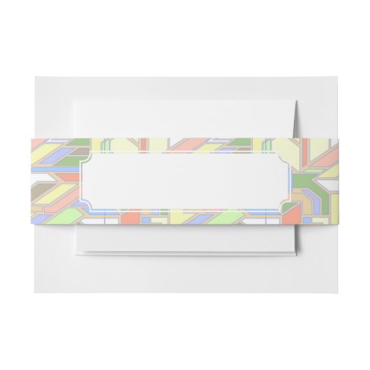 Geometrisches Muster 3 Einladungsbanderole (Vorderseite Beispiel)