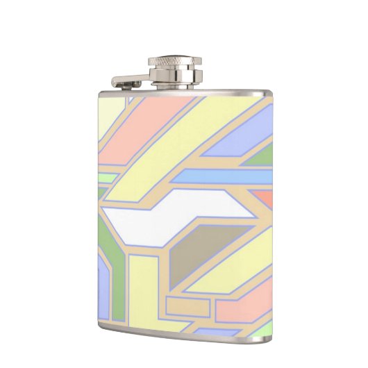 Geometrisches Muster 3 Flachmann (Links)