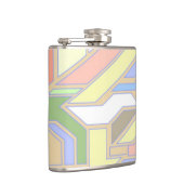 Geometrisches Muster 3 Flachmann (Rechts)