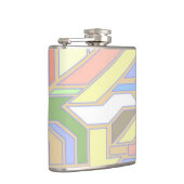 Geometrisches Muster 3 Flachmann (Rechts)