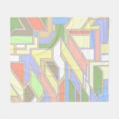 Geometrisches Muster 3 Fleecedecke (Vorderseite (Horizontal))