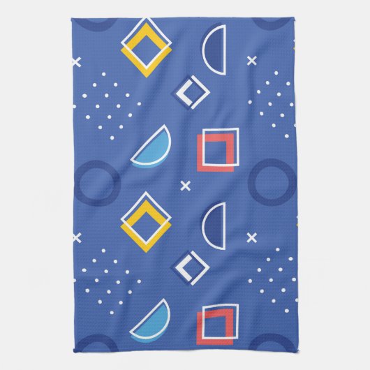 Geometrisches Muster 3 Geschirrtuch (Vertikal)