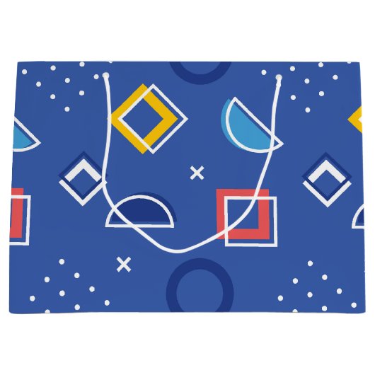 Geometrisches Muster 3 Große Geschenktüte (Vorderseite)