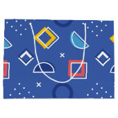 Geometrisches Muster 3 Große Geschenktüte (Rückseite)