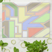 Geometrisches Muster 3 Handtuch (Gefaltet)