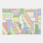 Geometrisches Muster 3 Handtuch (Horizontal)