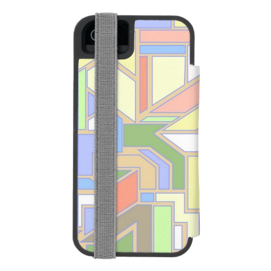 Geometrisches Muster 3 Incipio iPhone Geldbeutel-Hülle (Folio Rückseite)