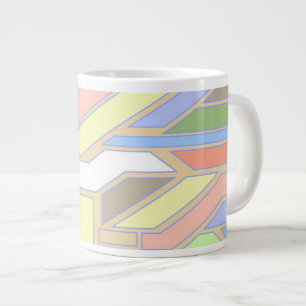 Geometrisches Muster 3 Jumbo-Tasse