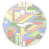 Geometrisches Muster 3 Keramikknauf (Vorderseite)