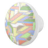 Geometrisches Muster 3 Keramikknauf (Rechts)