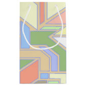 Geometrisches Muster 3 Kleine Geschenktüte (Rückseite)