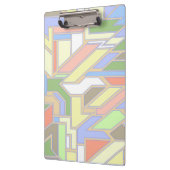 Geometrisches Muster 3 Klemmbrett (Links)