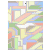 Geometrisches Muster 3 Klemmbrett (Rückseite)