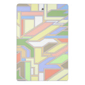 Geometrisches Muster 3 Mini Klemmbrett (Rückseite)