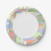 Geometrisches Muster 3 Pappteller (Vorderseite)
