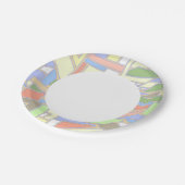 Geometrisches Muster 3 Pappteller (Schrägansicht)