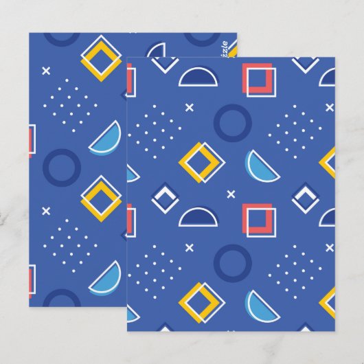 Geometrisches Muster 3 Postkarte (Vorne/Hinten)