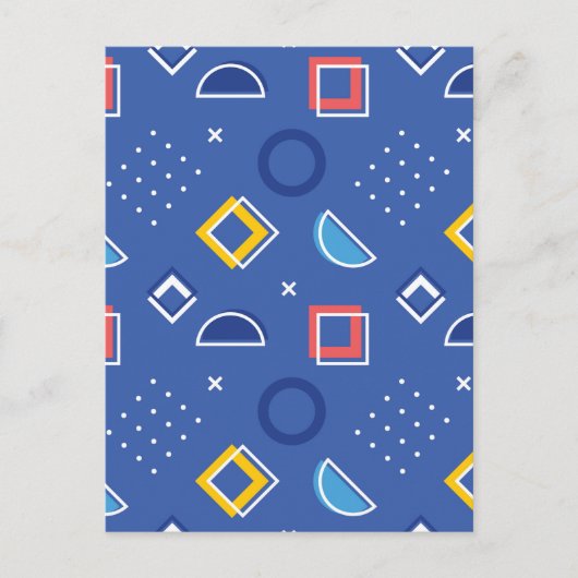 Geometrisches Muster 3 Postkarte (Vorderseite)