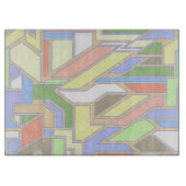 Geometrisches Muster 3 Schneidebrett (Vorderseite)