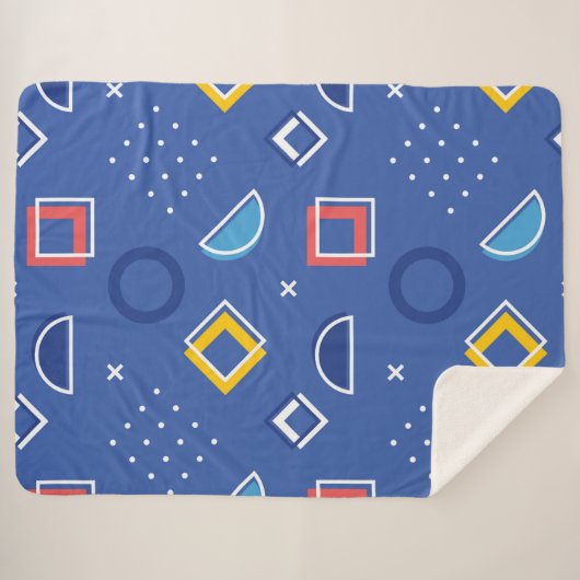 Geometrisches Muster 3 Sherpadecke (Vorderseite (Horizontal))