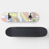 Geometrisches Muster 3 Skateboard (Horizontal)