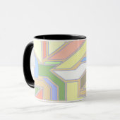 Geometrisches Muster 3 Tasse (Vorderseite Links)