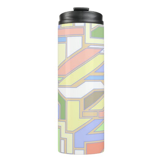 Geometrisches Muster 3 Thermosbecher (Vorderseite)