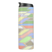 Geometrisches Muster 3 Thermosbecher (Nach rechts gedreht)