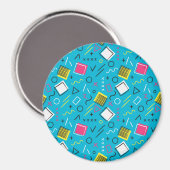 Geometrisches Muster 4 Magnet (Vorderseite/Rückseite)