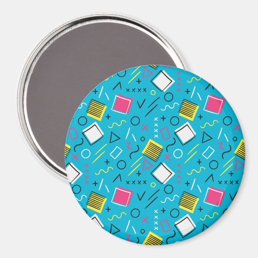 Geometrisches Muster 4 Magnet (Vorderseite/Rückseite)