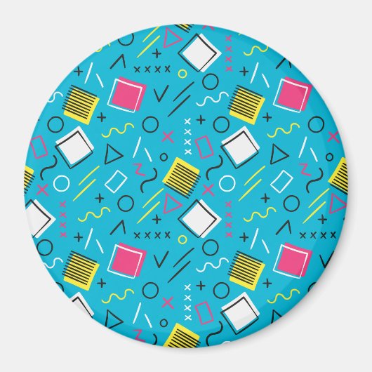 Geometrisches Muster 4 Magnet (Vorne)