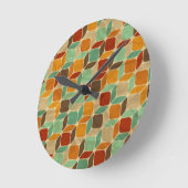 geometrisches Muster 4 Runde Wanduhr (Winkel)