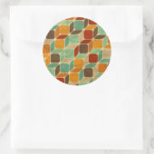 geometrisches Muster 4 Runder Aufkleber (Tasche)