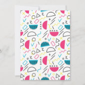 Geometrisches Muster 5 Dankeskarte (Vorderseite)