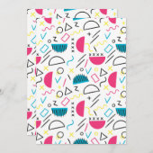 Geometrisches Muster 5 Dankeskarte (Vorne/Hinten)