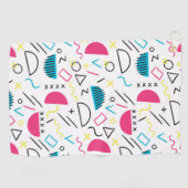 Geometrisches Muster 5 Golfhandtuch (Horizontal)