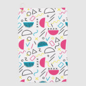 Geometrisches Muster 5 Golfhandtuch (Vorderseite)