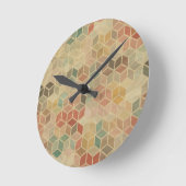 geometrisches Muster 5 Runde Wanduhr (Winkel)
